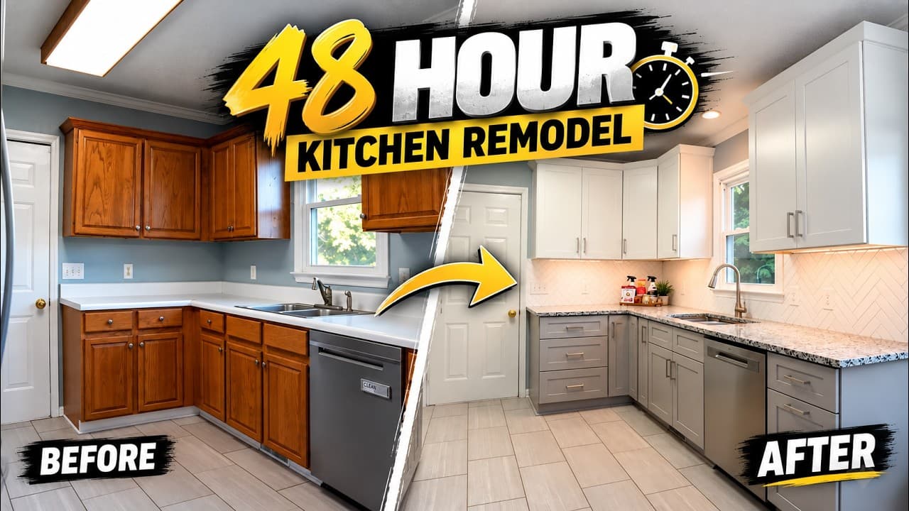 48-Hour Extreme Kitchen Makeover Challenge | Full Kitchen Remodel Raleigh, NC